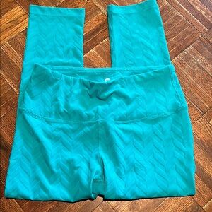 90 Degree By Reflex Aqua Chevron Leggings